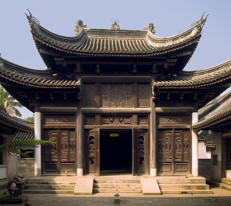 传统的房屋庭院建筑物背景,高清,摄影图,摄影图片,图片大全,摄影图免费下载